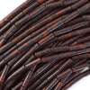 4mm x 13mm Natural Assorted Gemstones Tube Cylinder Beads 15