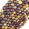 Mystic Titanium Faceted Mookaite Round Beads 15