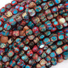 5x7mm Sea Sediment Jasper Pebble Nugget Beads 15