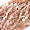 Natural Peruvian Pink Opal Pebble Nugget Beads 15.5