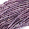 13mm natural light purple amethyst tube beads 15.5