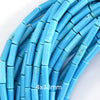 4x13mm blue turquoise tube cylinder beads 15