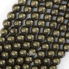 Natural Pyrite Round Beads Gemstone 15