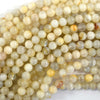 Natural Beige White Moonstone Round Beads Gemstone 15