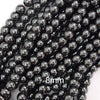 2.5mm Large Hole Natural Black Hematite Round Beads 15.5