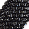 Faceted Black Onyx Round Beads Gemstone 15