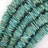 8-20mm graduated greenish blue turquoise irregular heishi disc beads 15