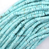 Cream Blue Turquoise Heishi Disc Beads Gemstone 15.5