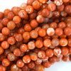Orange Fire Agate Round Beads Gemstone 15