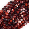 Red Fire Agate Round Beads Gemstone 15