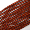 Natural Red Jasper Rondelle Button Beads 15