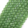 Canadian Light Green Jade Round Beads Gemstone 15