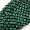 AA Natural Green Malachite Round Beads Gemstone 15.5
