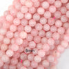 Pink Rose Quartz Round Beads Gemstone 15