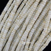 White Turquoise Heishi Disc Beads Gemstone 15.5