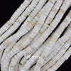 White Turquoise Heishi Disc Beads Gemstone 15.5