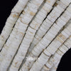 White Turquoise Heishi Disc Beads Gemstone 15.5