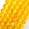 Yellow Citrine Round Beads Gemstone 15