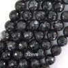 Natural Faceted Labradorite Larvikite Round Beads 14.5