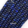Blue Lapis Lazuli Rondelle Button Beads Gemstone 15