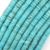 Blue Turquoise Heishi Disc Beads Gemstone 15.5