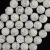 Natural White Howlite Round Beads Gemstone 15