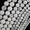 Natural White Howlite Round Beads Gemstone 15