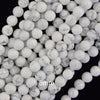 Natural White Howlite Round Beads Gemstone 15