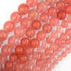 Cherry Quartz Round Beads Gemstone 15