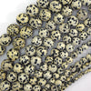 Natural Dalmatian Jasper Round Beads Gemstone 14.5