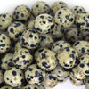 Natural Dalmatian Jasper Round Beads Gemstone 14.5