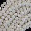 White Jade Round Beads Gemstone 15