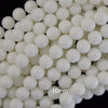 White Jade Round Beads Gemstone 15