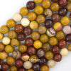 Natural Mookaite Round Beads Gemstone 15