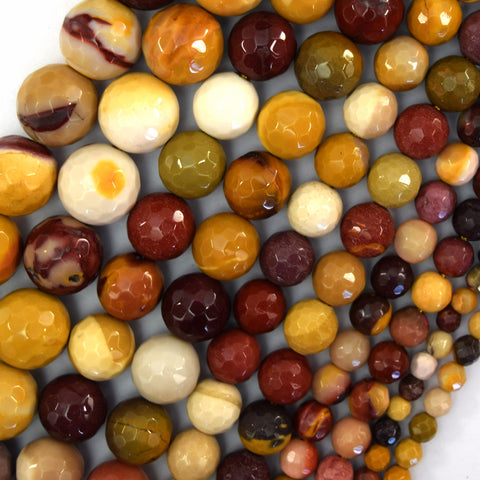 8mm natural mookaite rondelle button beads 15" strand mookite