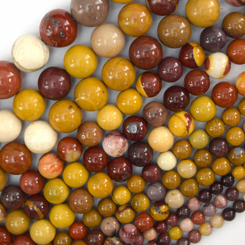 Natural Faceted Mookaite Round Beads 14.5" Strand 3mm 4mm 6mm 8mm 10mm 12mm