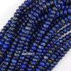 Natural Blue Lapis Lazuli Rondelle Button Beads 15