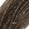 Natural Brown Smoky Quartz Round Beads Gemstone 15