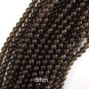 Natural Brown Smoky Quartz Round Beads Gemstone 15