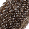Natural Brown Smoky Quartz Round Beads Gemstone 15