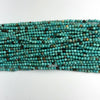 Faceted Green Turquoise Round Beads 15.5