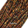 Natural Multicolor Picasso Jasper Heishi Disc Beads 15