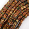 Natural Multicolor Picasso Jasper Heishi Disc Beads 15