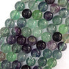 Natural Rainbow Fluorite Round Beads Gemstone 15