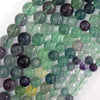 Natural Rainbow Fluorite Round Beads Gemstone 15
