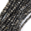 Natural Gray Labradorite Larvikite Round Beads 15