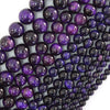 AA Purple Tiger Eye Round Beads Gemstone 15