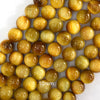 AA Gold Tiger Eye Round Beads Gemstone 15