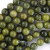 Natural Green Taiwan Jade Round Beads Gemstone 15