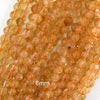AAA Natural Yellow Citrine Round Beads Gemstone 15